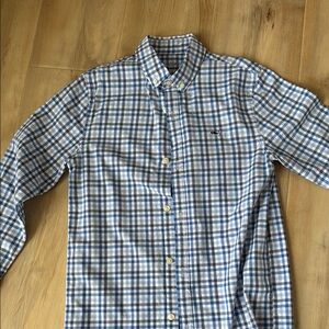 Blue Plaid Boys Size Small Shirt